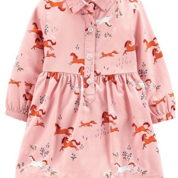 Carter's Other - NWT 12m girls horses dress match sisters christmas carters easter birthday fall